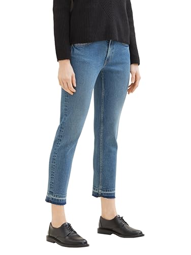 Tom Tailor Denim Damen Elsa Slim Fit Jeans, 10119 - Used Mid Stone Blue Denim, 26 von TOM TAILOR Denim