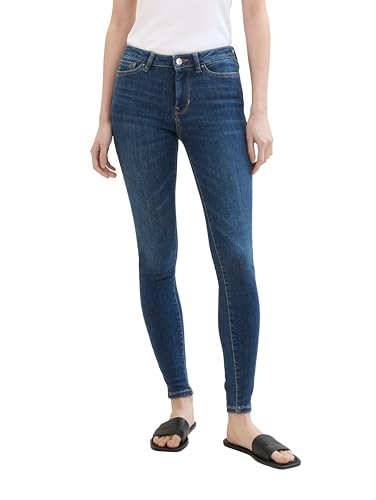 Tom Tailor Denim Damen Nela Extra Skinny Jeans, 10119 - Used Mid Stone Blue Denim, L/30 von TOM TAILOR Denim