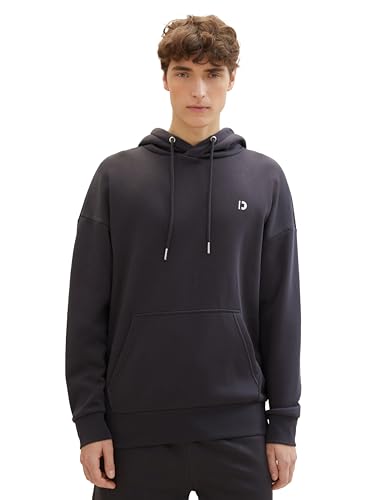 Tom Tailor Denim Herren Oversized Hoodie Sweatshirt mit Kängurutasche, 29476 - Coal Grey, L von TOM TAILOR Denim