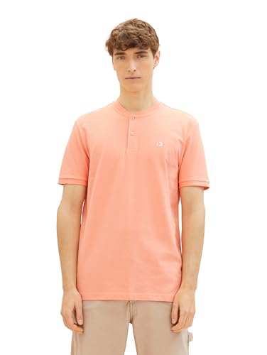 Tom Tailor Denim Herren Relaxed Fit Poloshirt im Washed-Look, 21237 - Clear Coral, XXL von TOM TAILOR Denim