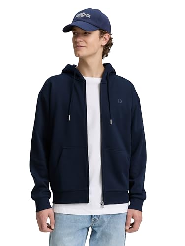 Tom Tailor Herren 1048078 Sweatjacke, 10668-Sky Captain Blue, XXL von TOM TAILOR Denim