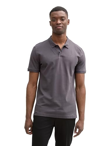 Tom Tailor Denim Herren 1045587 Poloshirt, 11587-Pavement Grey, XL von TOM TAILOR Denim