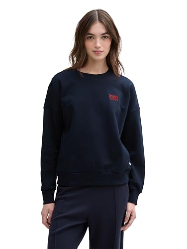 Tom Tailor Strickpullover mit Schlitz-Details, Whisper White, XXL von TOM TAILOR Denim