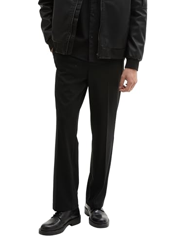 Tom Tailor Tapered Chino Hose, Black, 31/30 von TOM TAILOR Denim
