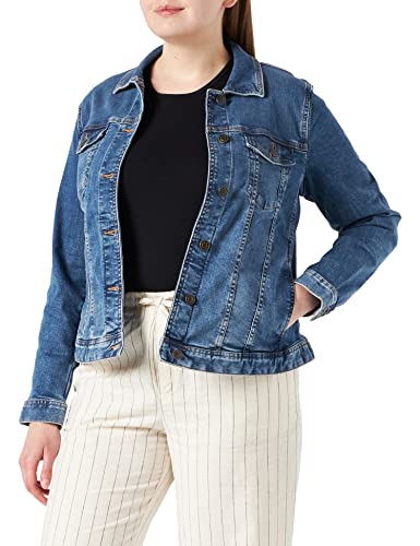 TOM TAILOR Damen Plussize Jeansjacke im Washed-Look von TOM TAILOR