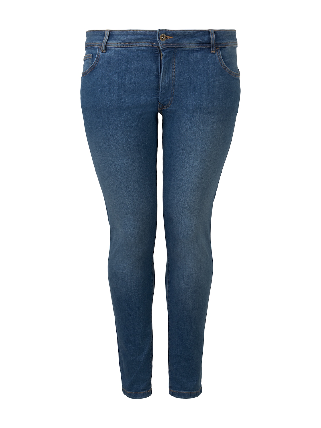 TOM TAILOR Damen Plus - Skinny Jeans, blau, Gr. 44 von Tom Tailor