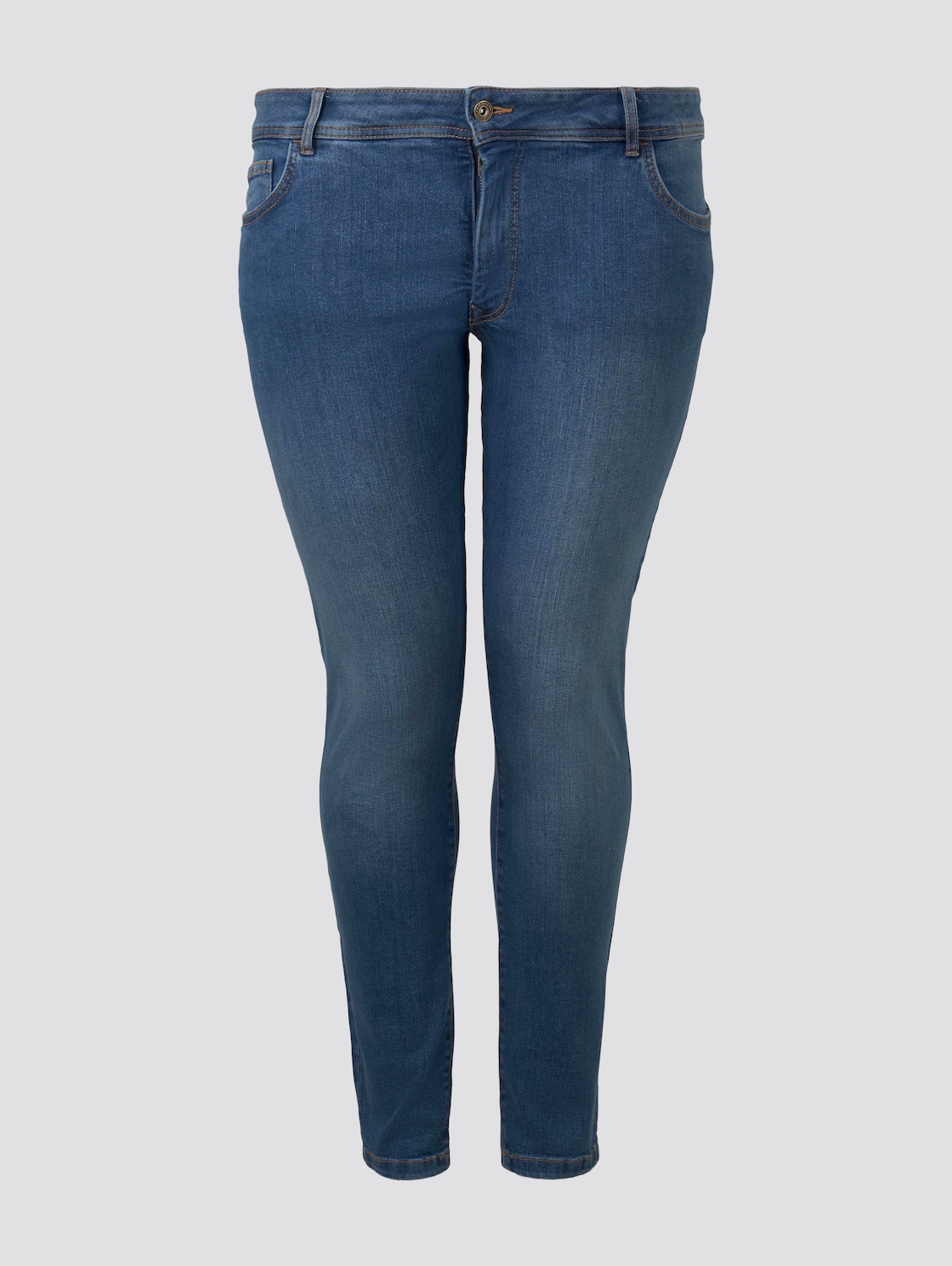 TOM TAILOR Damen Plus - Skinny Jeans, blau, Gr. 46 von Tom Tailor