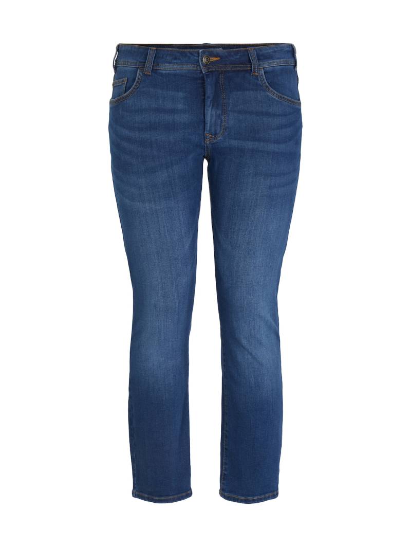 TOM TAILOR Damen Plus Size - TTPLUS SLIM Jeans, blau, Uni, Gr. 44 von Tom Tailor