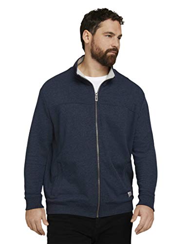 TOM TAILOR Herren Plussize Sweatjacke mit Stehkragen von TOM TAILOR