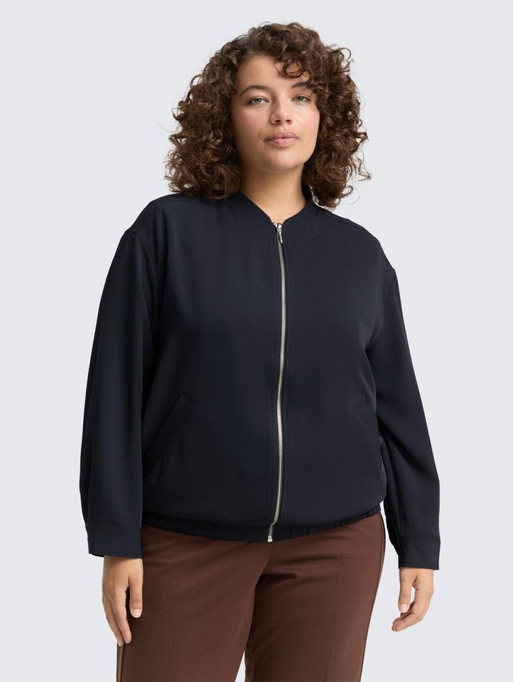 TOM TAILOR PLUS Jackenblazer Plus Size - Loose Fit Blouson Jacke Plus Size - Loose Fit Blouson Jacke von TOM TAILOR PLUS