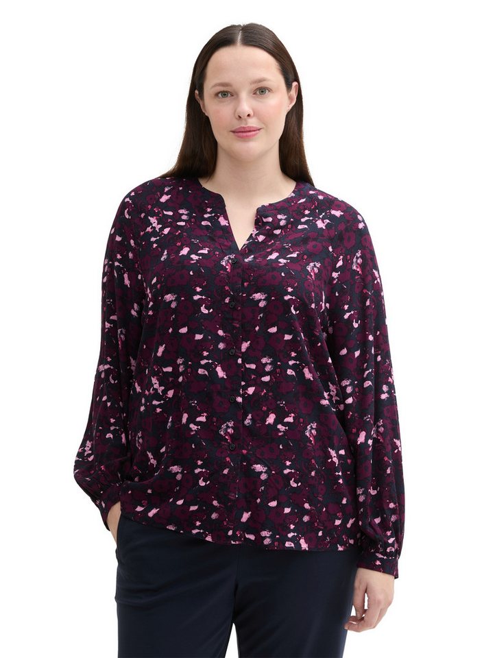 TOM TAILOR PLUS Langarmbluse mit Allover-Print von TOM TAILOR PLUS