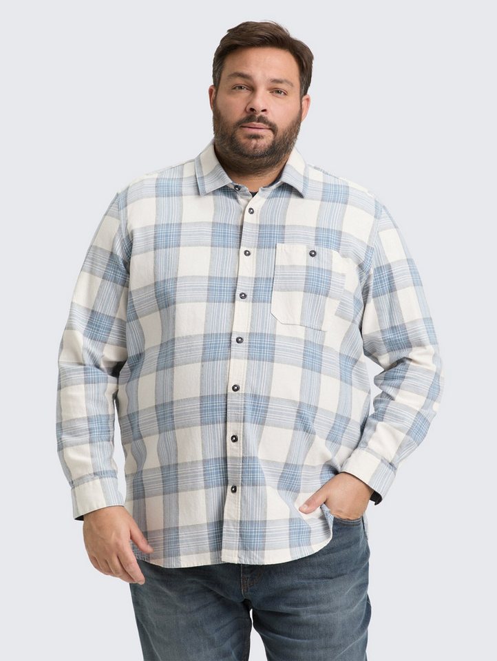 TOM TAILOR PLUS Langarmhemd Blusen & Shirts Plus Size - Hemd mit Karomuster von TOM TAILOR PLUS