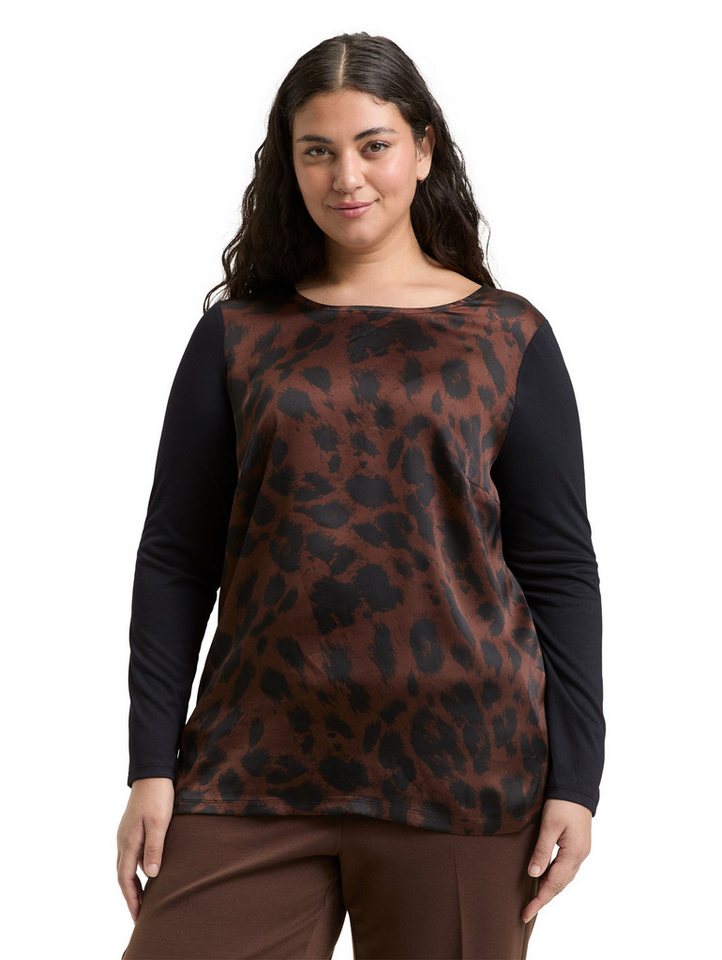 TOM TAILOR PLUS Langarmshirt mit Animal Print von TOM TAILOR PLUS