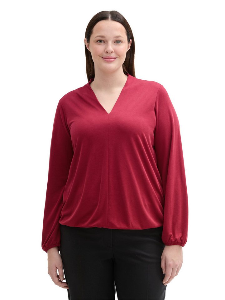 TOM TAILOR PLUS Langarmshirt mit V-Ausschnitt von TOM TAILOR PLUS