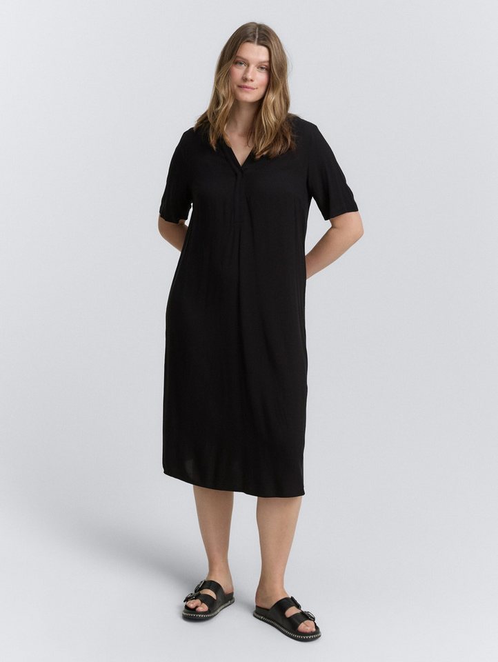 TOM TAILOR PLUS Sommerkleid Plus Size - Midi-Kleid aus Viskose Plus Size - Midi-Kleid aus Viskose von TOM TAILOR PLUS