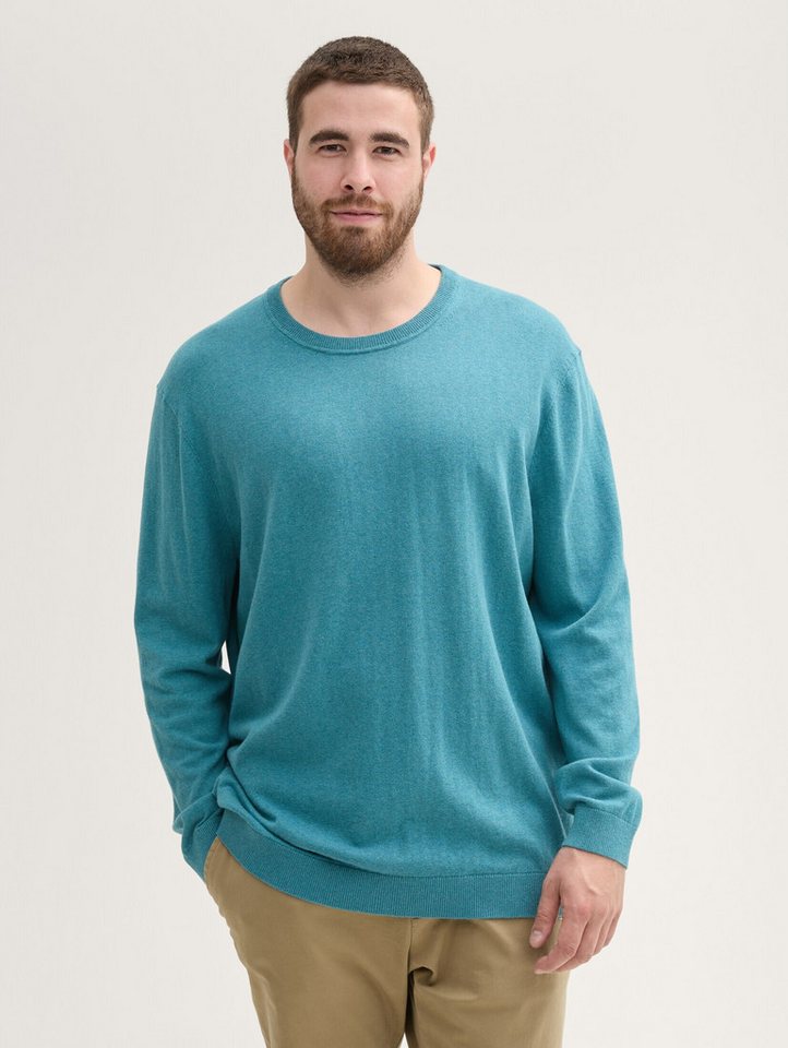 TOM TAILOR PLUS Strickpullover Plus Size - Strickpullover mit recyceltem Kaschmir von TOM TAILOR PLUS