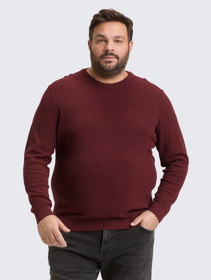TOM TAILOR PLUS Strickpullover Pullover & Strickjacken Plus Size - Strickpullover aus Baumwolle von TOM TAILOR PLUS