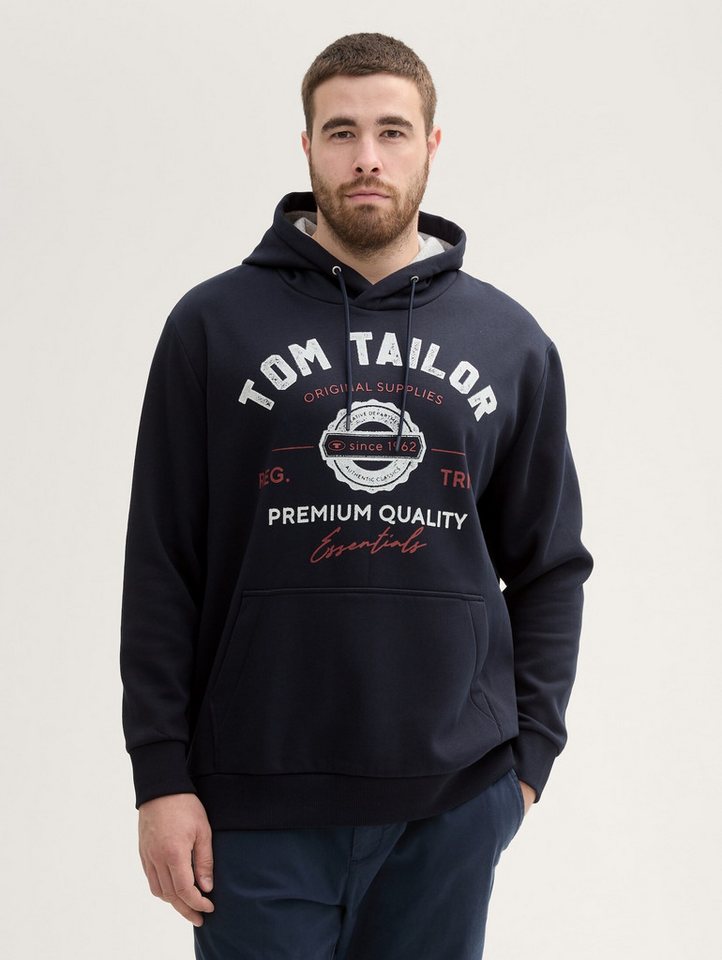 TOM TAILOR PLUS Sweatshirt Plus Size - Hoodie mit Logo Print von TOM TAILOR PLUS