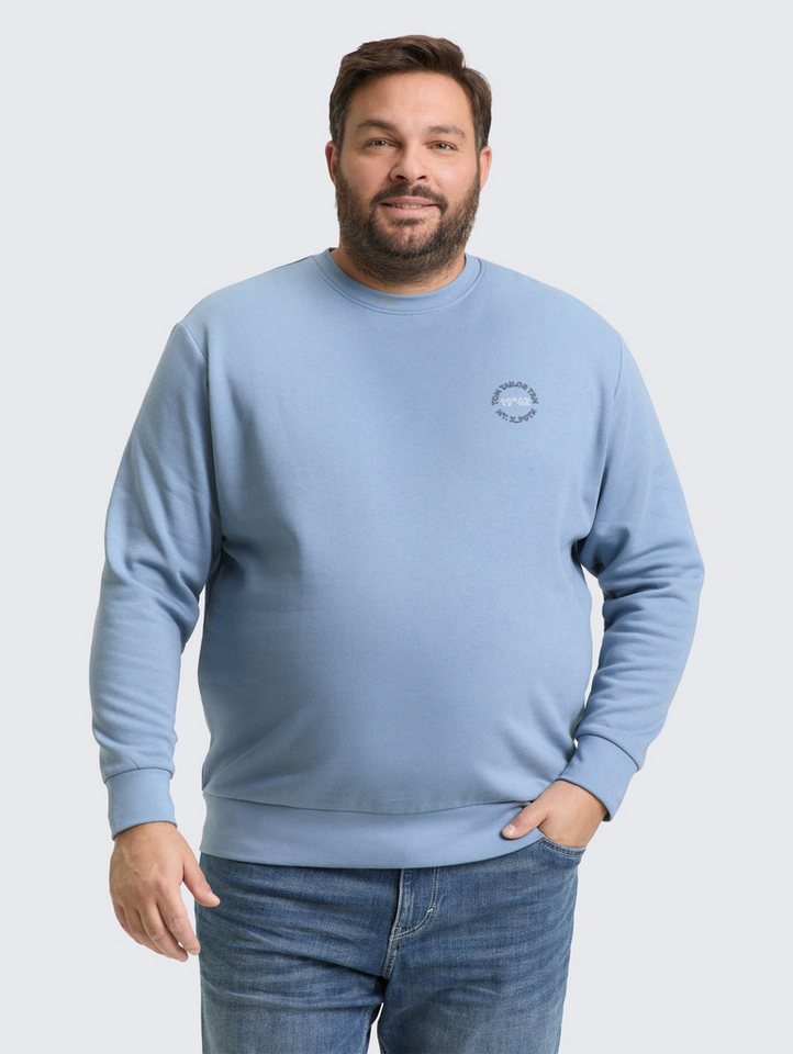 TOM TAILOR PLUS Sweatshirt Strick & Sweatshirts Plus Size - Sweatshirt mit Logo-Print von TOM TAILOR PLUS
