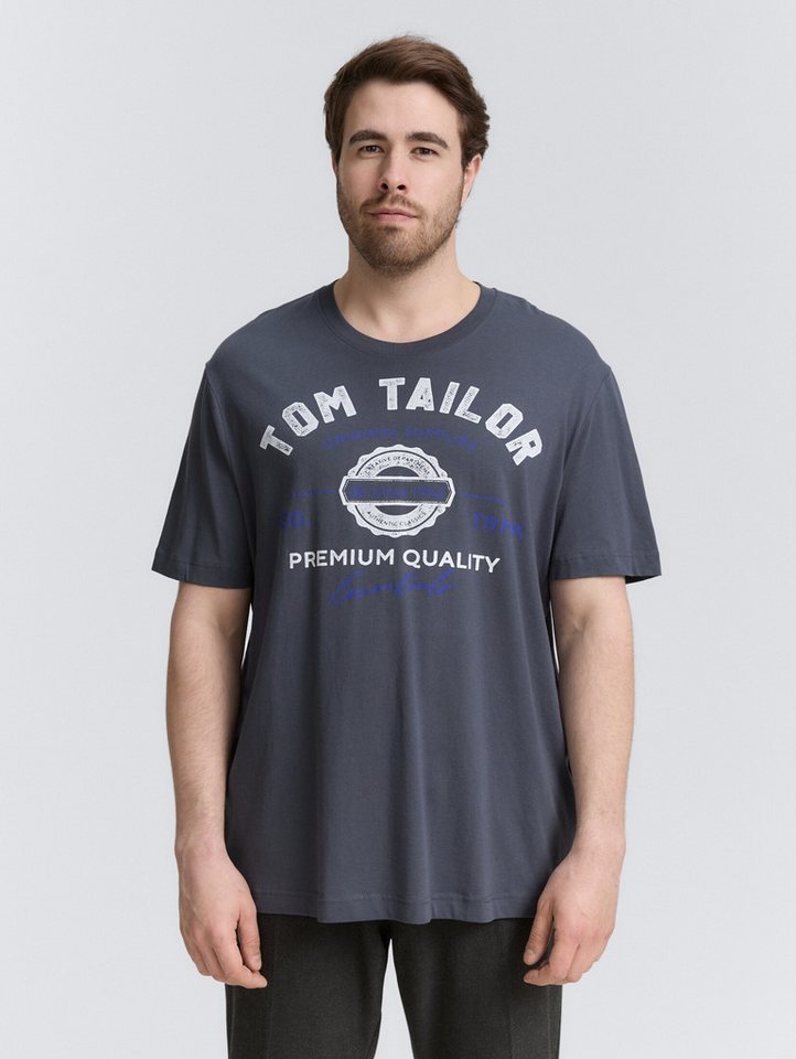 TOM TAILOR PLUS T-Shirt T-Shirt Plus Size - T-Shirt mit Logo Print von TOM TAILOR PLUS