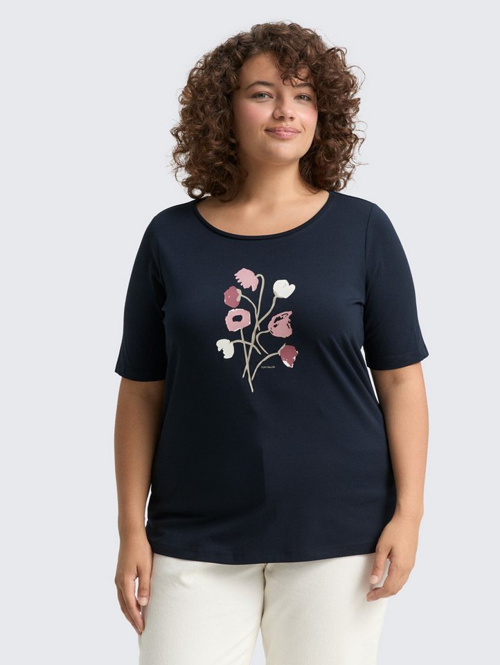 TOM TAILOR PLUS T-Shirt Plus Size - T-Shirt mit Print Plus Size - T-Shirt mit Print von TOM TAILOR PLUS