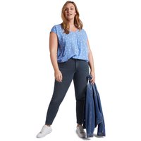 Große Größen: Slim Jeans mit Shaping-Effekt am Bauch, dark blue Denim, Gr.44-54 von TOM TAILOR Plus