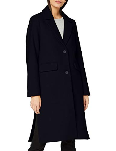 TOM TAILOR mine to five Damen Basic Woll Mantel Jacke, 10668-Sky Captain Blue, 38 von TOM TAILOR