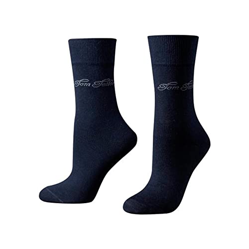Damen Basic Socken 3er-Pack Dunkelblau 39-42 von TOM TAILOR