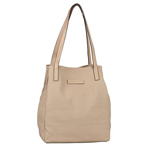 Denim TOM TAILOR, ARONA SPECIAL, Damen, Shopper ohne Reisverschluss, L, Beige von TOM TAILOR