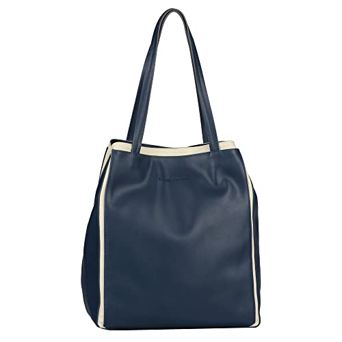 Denim TOM TAILOR, FELIZITAS, Damen, Shopper ohne Reisverschluss, M, Dark Blue von TOM TAILOR Denim