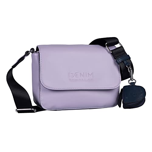 Denim TOM TAILOR, SASKIA, Damen, Umhängetasche ohne Reißverschluss, M, Light Purple von TOM TAILOR Denim