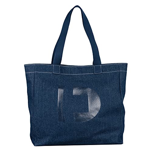 Denim TOM TAILOR, VIRGINIA, Damen, Shopper mit Reisverschluss, L, Dark Blue von TOM TAILOR Denim