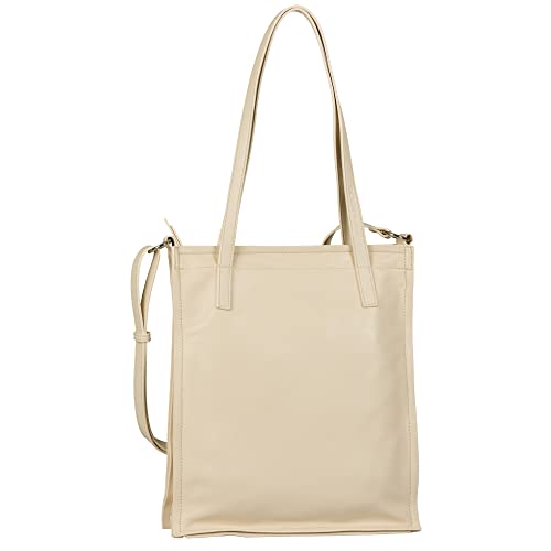 Denim TOM TAILOR bags - Womenswear EVELIN Damen Shopper L, off white, 30,5x9,5x35 von TOM TAILOR