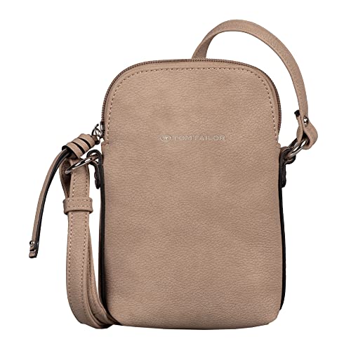 TOM TAILOR bags Caia Damen Handytasche Umhängetasche Klein Beige von TOM TAILOR