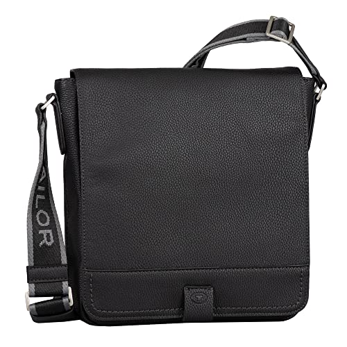 TOM TAILOR bags Finn Herren Umhängetasche Messenger Bag Mittelgroß Schwarz von TOM TAILOR