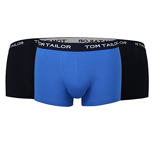 TOM TAILOR, Herren Hip Pants Buffer, 3er Pack, Streifen und Uni, Navy, XXL von TOM TAILOR