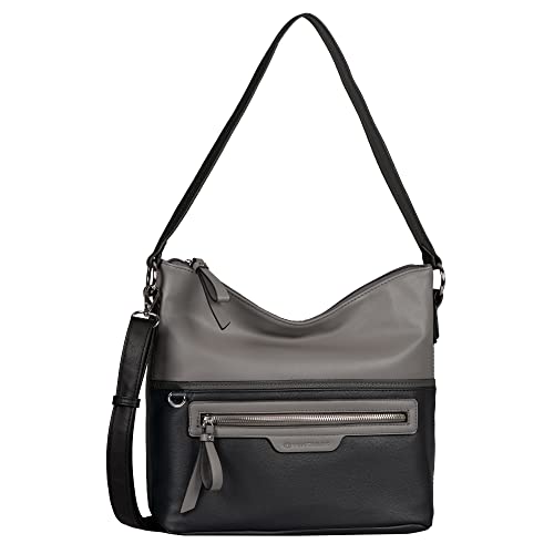 TOM TAILOR bags Jule Damen Hobo Bag Schultertasche Mittelgroß Schwarz von TOM TAILOR