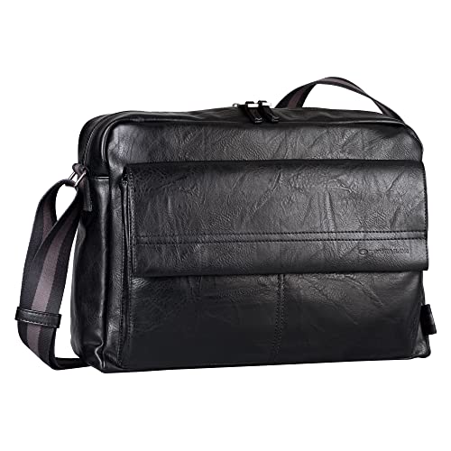 TOM TAILOR, KANSAS, Herren, Schultertasche, one size, Schwarz von TOM TAILOR