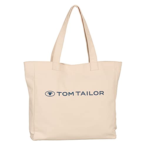 TOM TAILOR, MARCY, Damen, Shopper mit Reisverschluss, L, Beige von TOM TAILOR