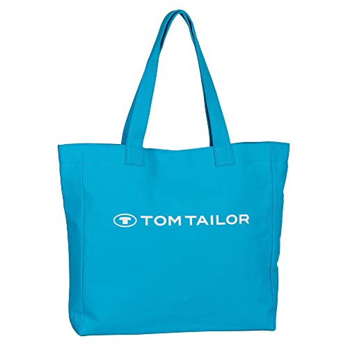 TOM TAILOR, MARCY, Damen, Shopper mit Reisverschluss, L, Türkis von TOM TAILOR