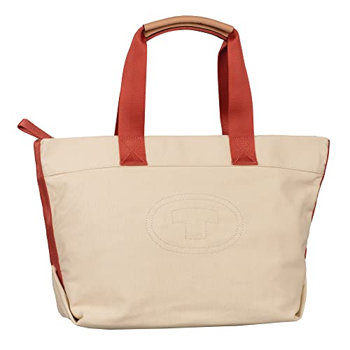 TOM TAILOR, ROSANNA, Damen, Shopper mit Reisverschluss, L, Mixed Beige von TOM TAILOR