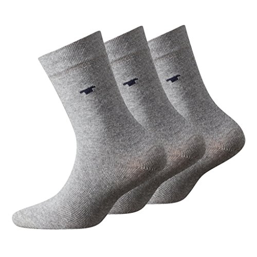 TOM TAILOR, Unisex - Kinder Socke 3 er Pack 9203, Gr. Grau (grey melange - 150 ), Gr. 31-34 von TOM TAILOR