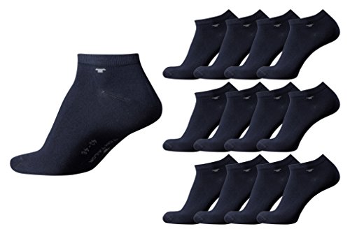 TOM TAILOR 12 Paar Sneaker Socken dunkel-blau Mehrpack Strümpfe dark navy Socks Füsslinge Sparpack, Size:39-42 von TOM TAILOR