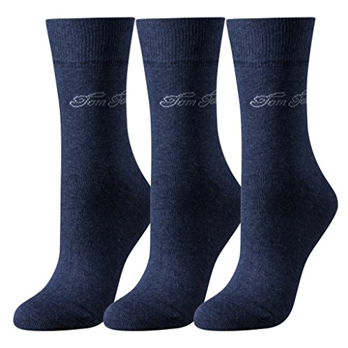 Tom Tailor Damen basic Socken 3er indigo 35-38 von TOM TAILOR