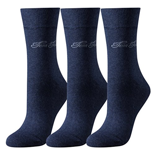 Tom Tailor Damen basic Socken 3er indigo 38-42 von TOM TAILOR