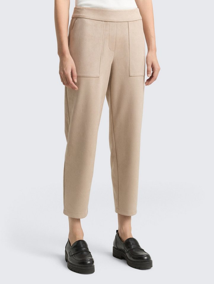 TOM TAILOR 7/8-Hose Hosen & Chino Loose Fit Hose in Wildleder-Optik von TOM TAILOR