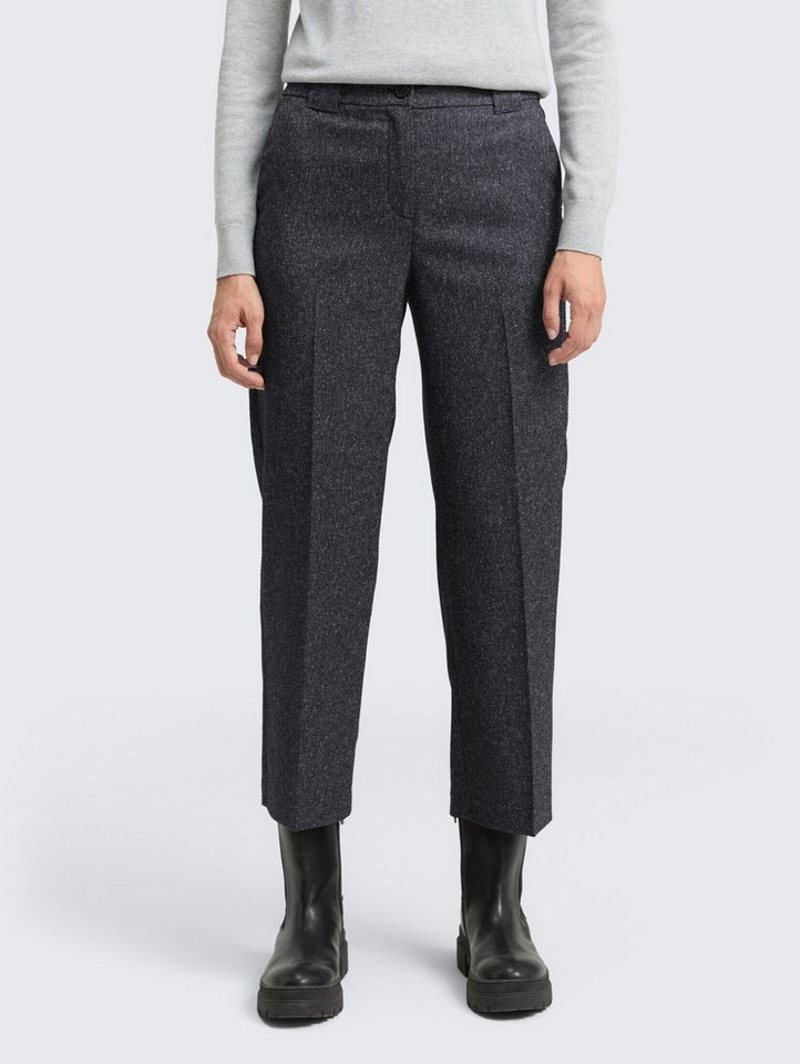 TOM TAILOR 7/8-Hose Hosen & Chino TTMIA STRAIGHT Hose in Melange-Optik von TOM TAILOR