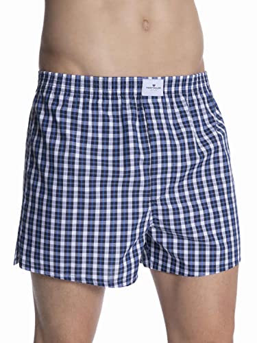 TOM TAILOR 70171 Wovenboxer 6er Pack Blue Check L von TOM TAILOR