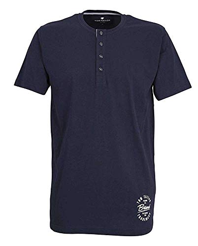 TOM TAILOR 71040 Button T-Shirt 2er Pack Dark Blue 56 von TOM TAILOR