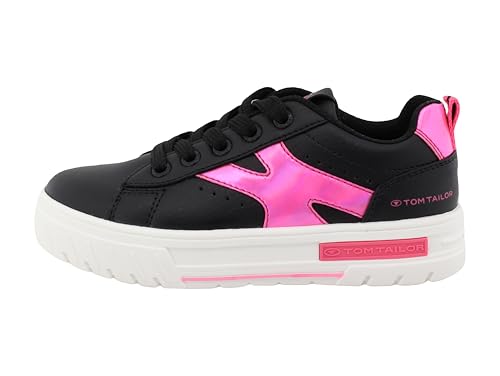 Tom Tailor 7470040004 Sneaker, Black-pink, 39 EU von TOM TAILOR